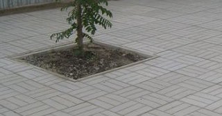 Качественная тротуарная плитка серого цвета в Черемхове в октябре