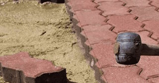 Укладка плитки на песок в Черемхове в октябре
